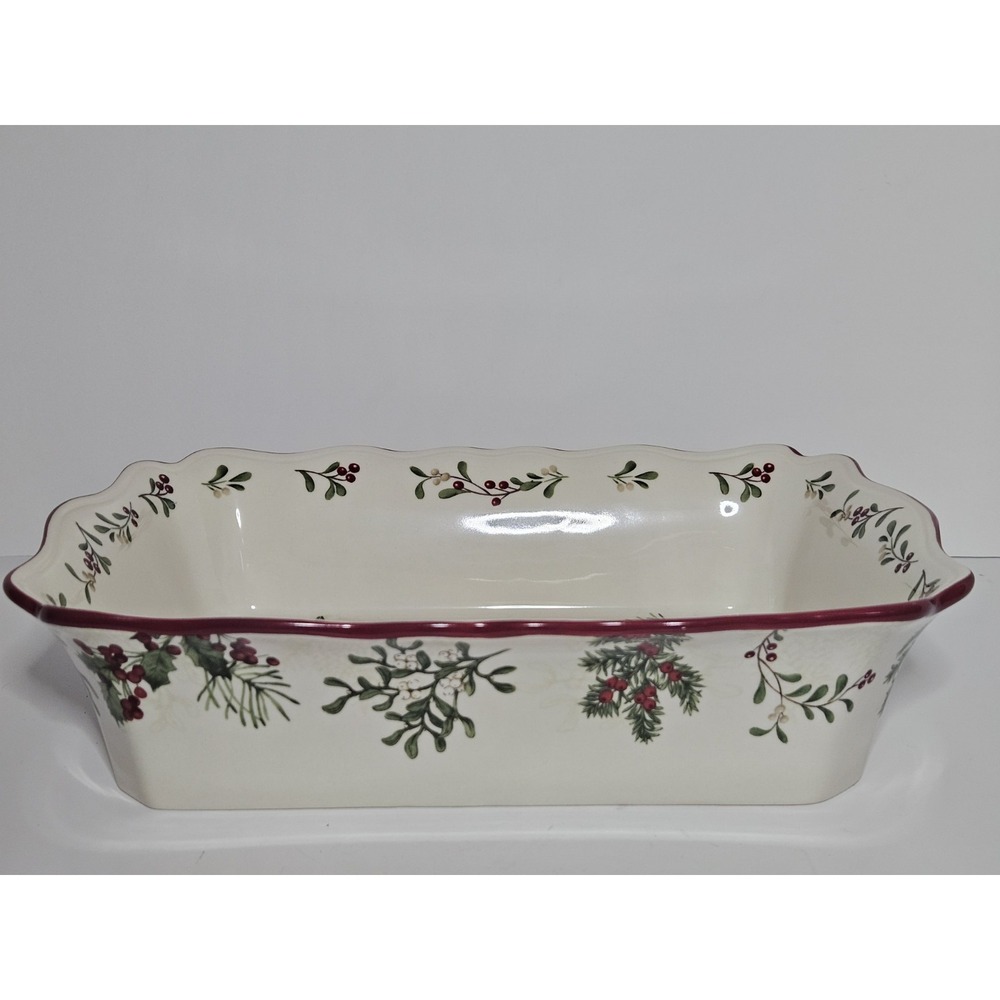 Better Homes Gardens Winter Forest Heritage Stoneware Rectangular Casserole Bake